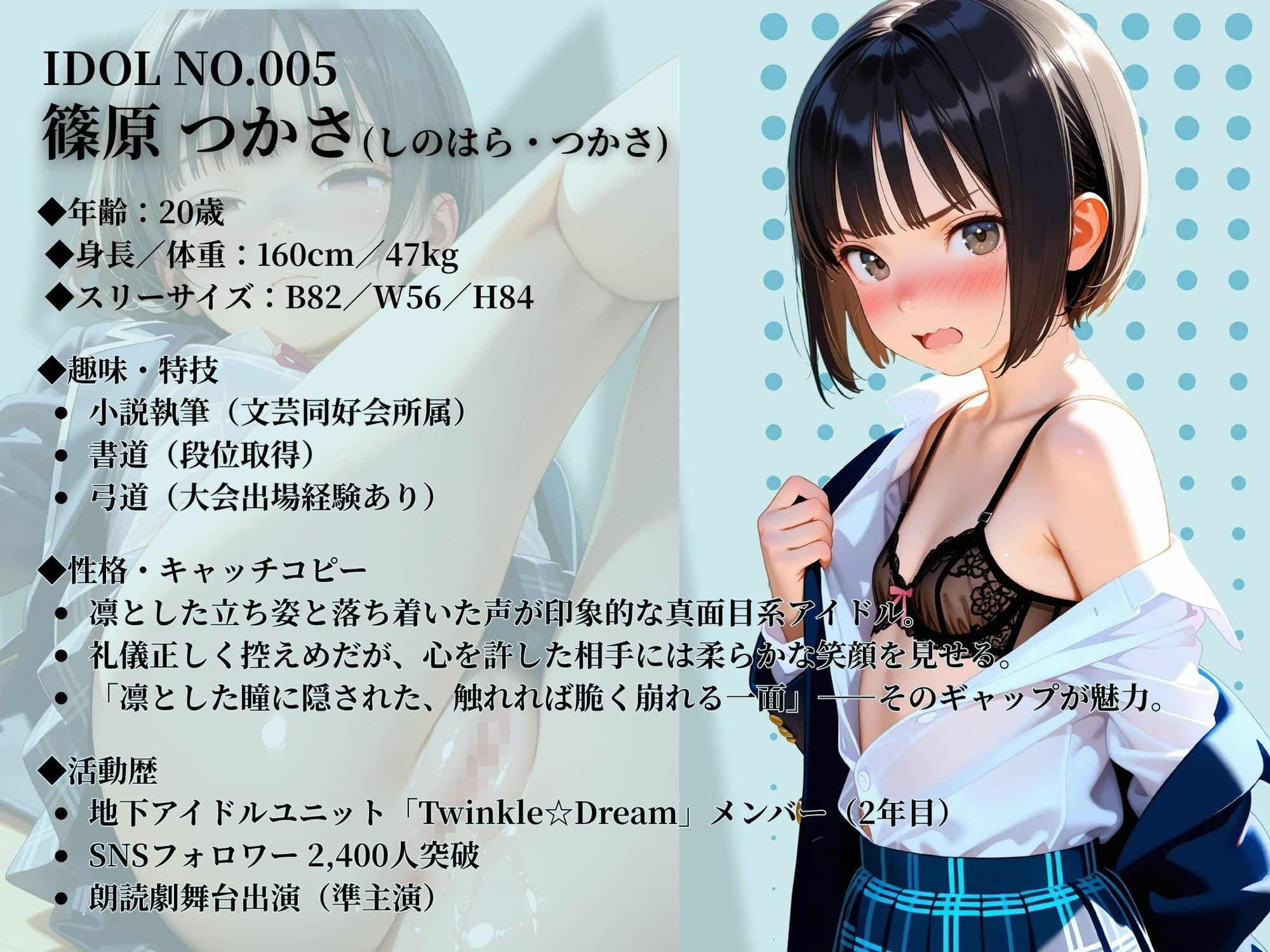 裏撮りIDOL vol.3 〜つかさとみく、静と動が交わる放課後〜 - サンプル画像 1