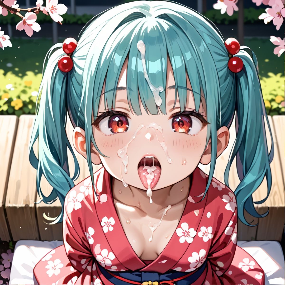 昼桜のもと、不意に帯がほどける予感？page.13 - サンプル画像 4