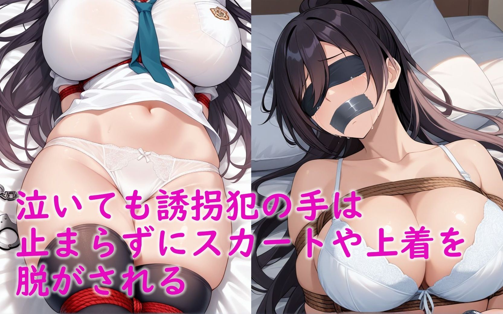白〇咲耶が誘拐されて拘束されてハメられる話 - サンプル画像 4
