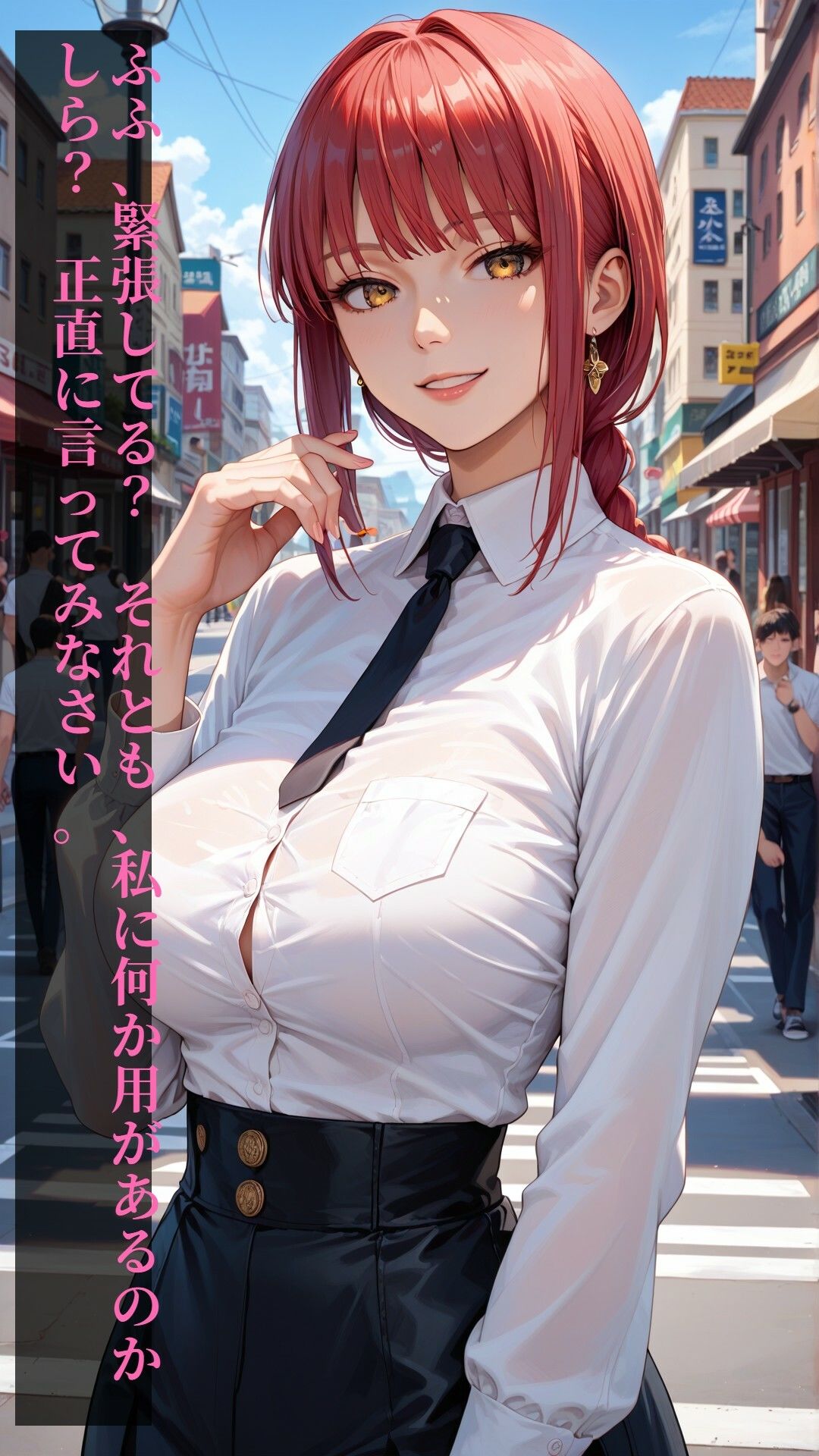 【AI漫画】お姉さん完全陥落〜お役所帰りを連れ出し即ハメ〜 - サンプル画像 1