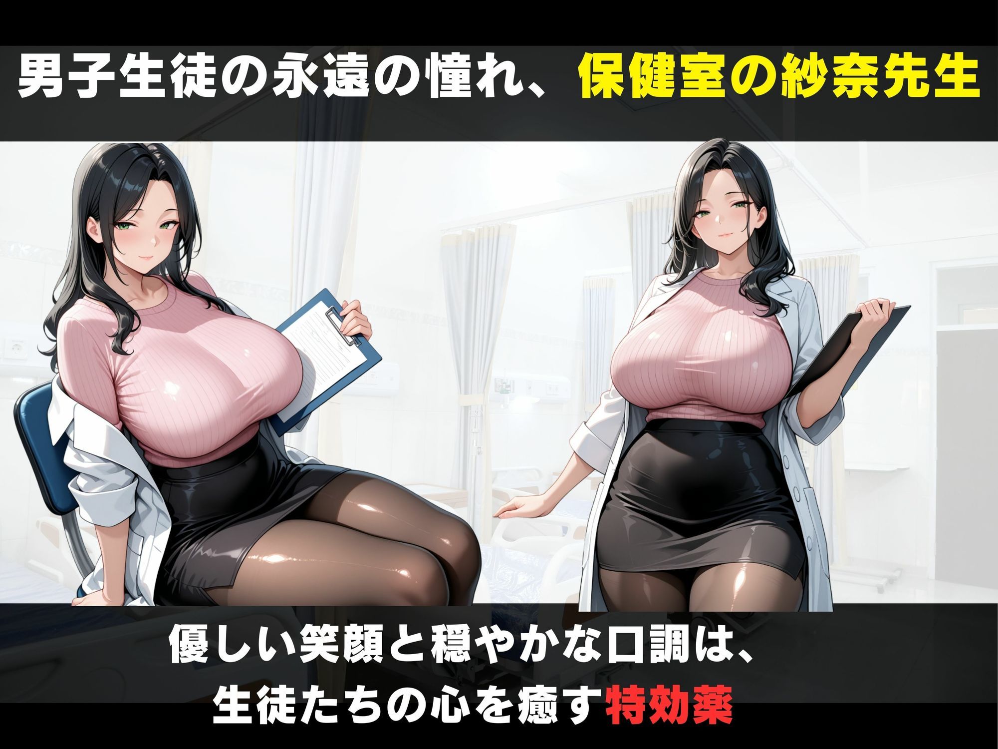先生に童貞を奪ってもらった  保健室で僕の思春期はバクハツした - サンプル画像 1