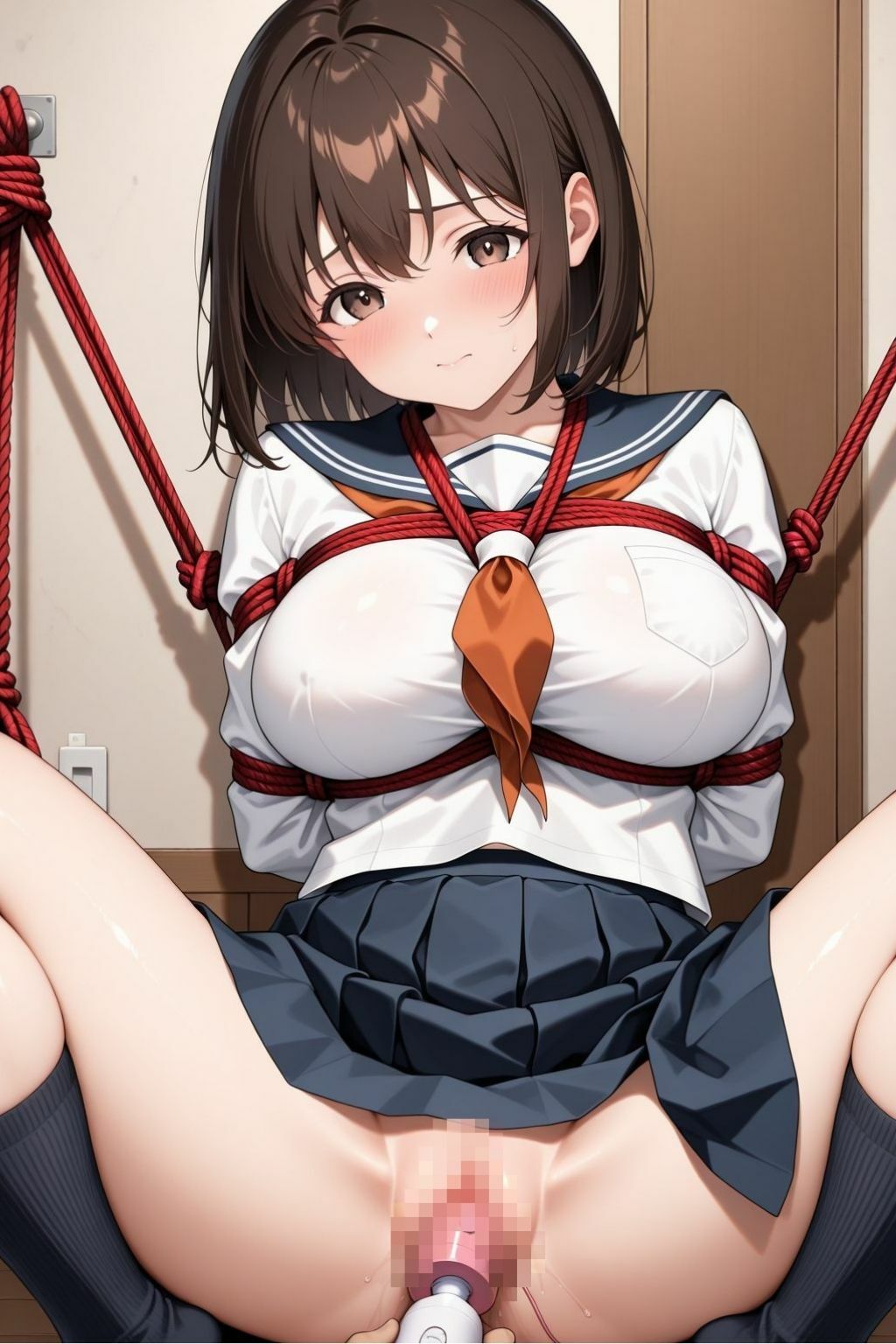 緊縛レ〇プ女子校生 - サンプル画像 4