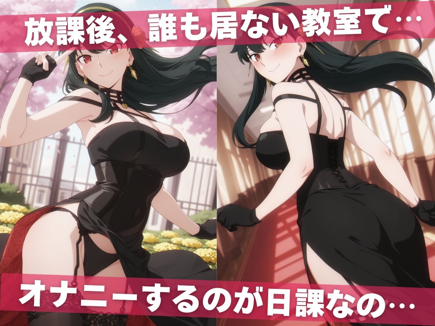 オナニー覗かれ、寝取られて  スパ●ファミリー 〜 学校編 〜 おじさんに暴かれた秘密 - サンプル画像 1