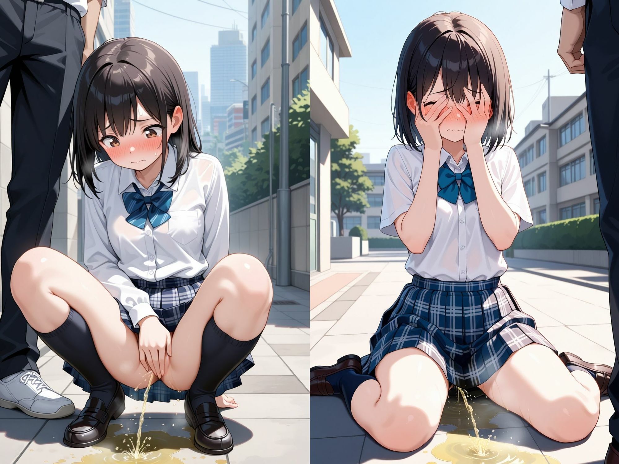 【おもらし】 お漏らし女子不純な救済！〜弱みを握って好き放題弄ぶ〜 - サンプル画像 1