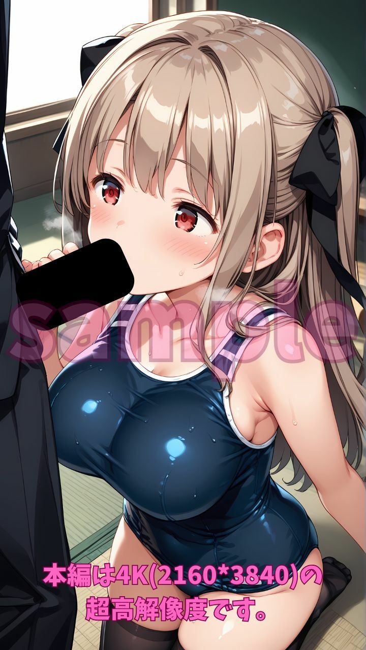 放課後ふぇらちおクラブその2 スク水編 - サンプル画像 2