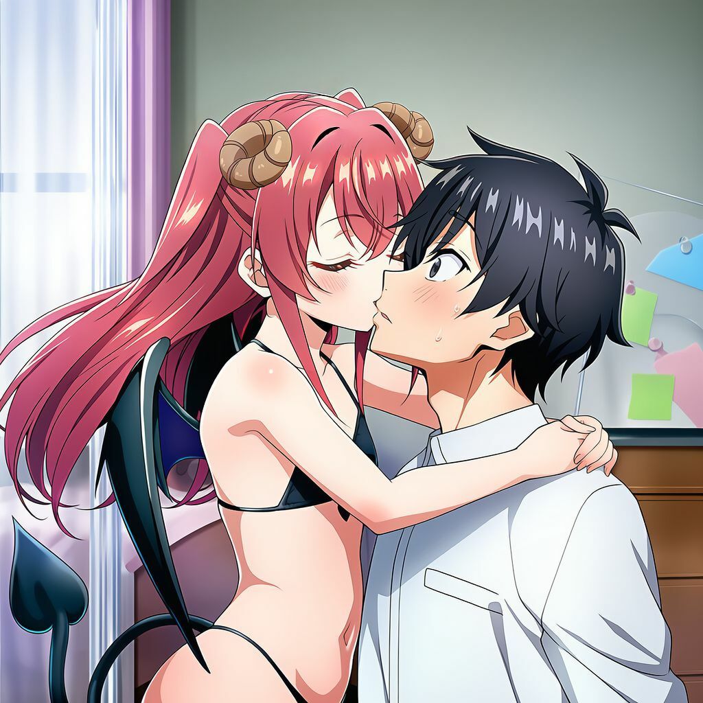 なぜか召喚されたサキュバスはキスをすると発育していく_出会い編 - サンプル画像 2