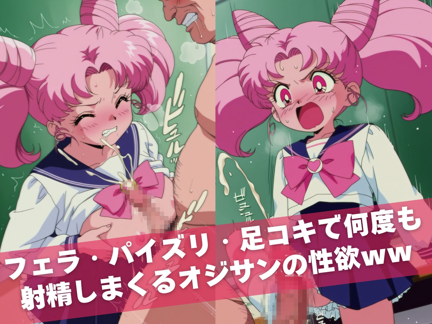 オナニー覗かれ、寝取られて  セーラ●ムーン（vol.2） 〜 学校編 〜 おじさんに暴かれた秘密 - サンプル画像 6