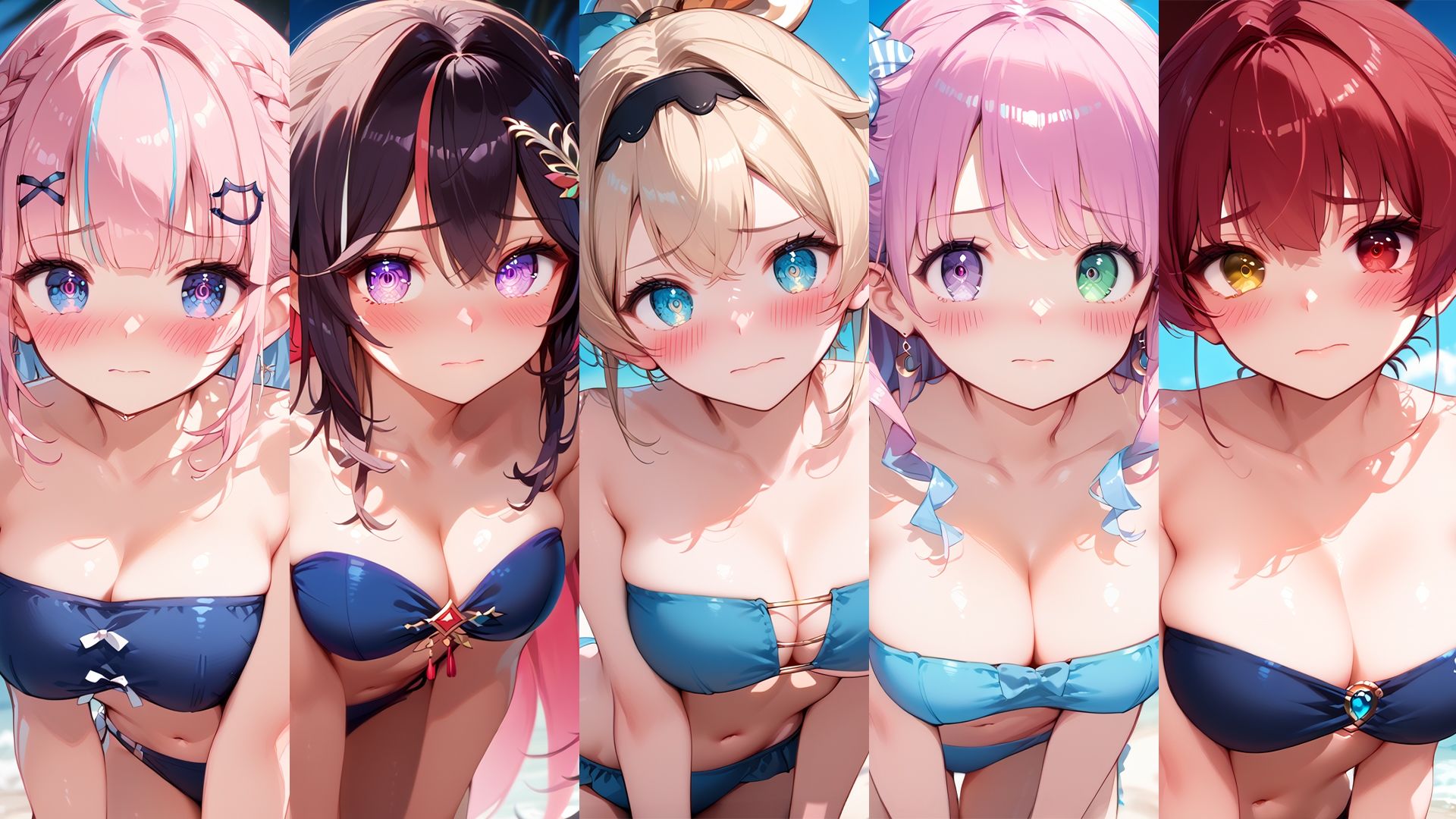 真夏のビーチで限界えっち ホ〇メンVer - サンプル画像 1
