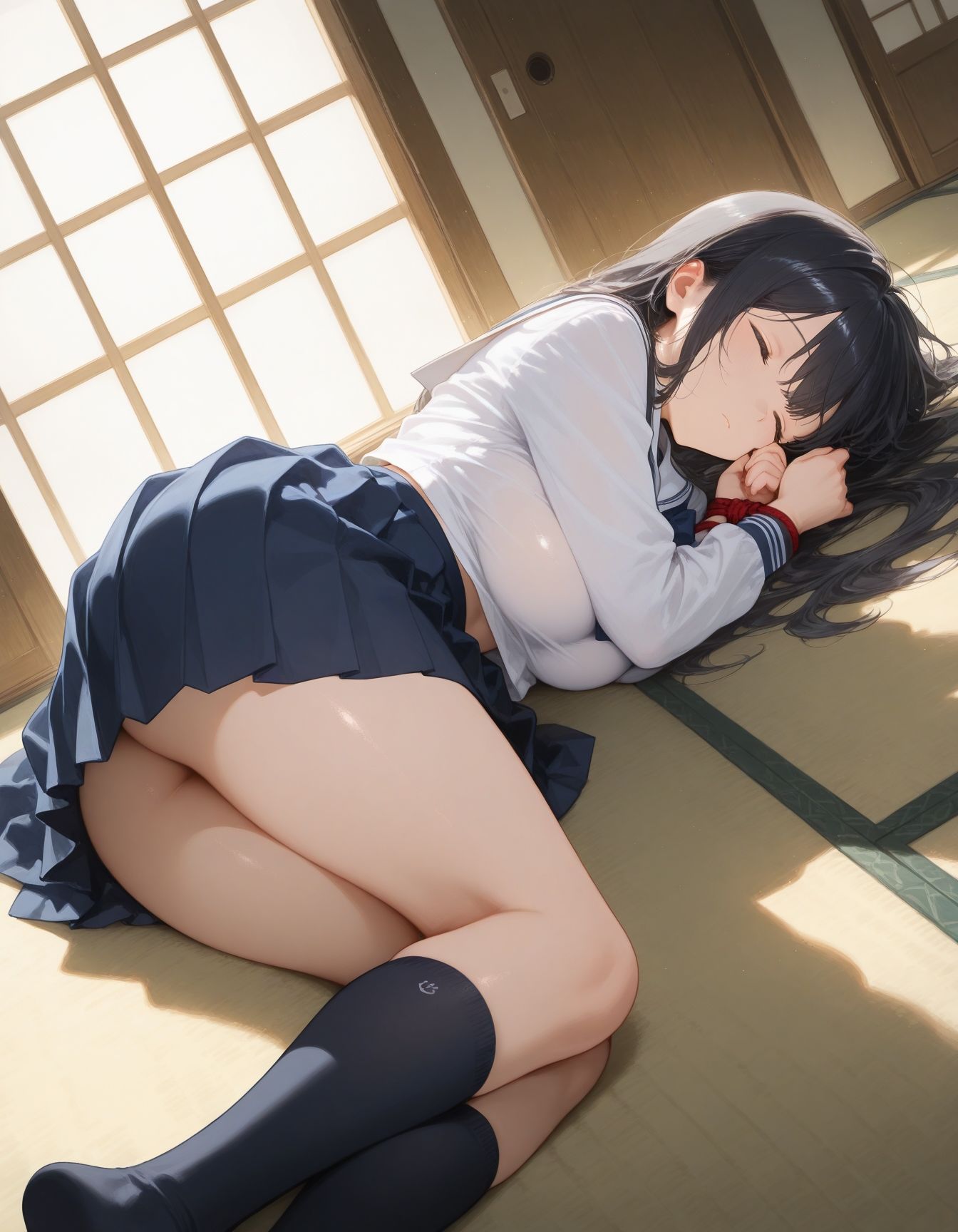 女子校生緊縛調教 - サンプル画像 2