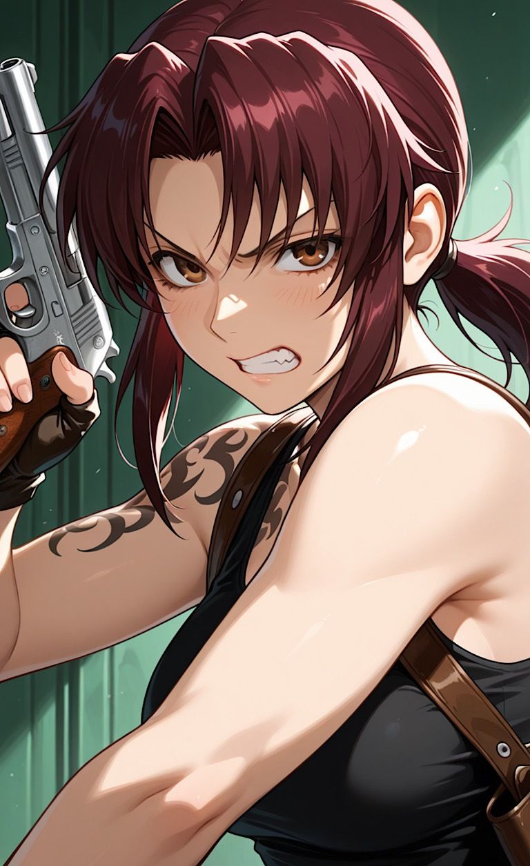 【ブラック ラグー◯  2丁拳銃  ジジイに屈辱！双子ジジイに2つ穴を開けられる！】 - サンプル画像 1