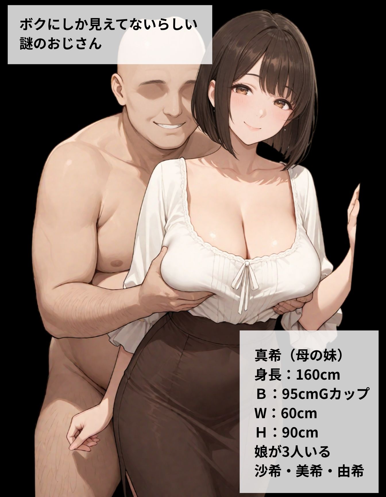 ボクにしか見えない謎のおじさん 真希おばさん編 - サンプル画像 2