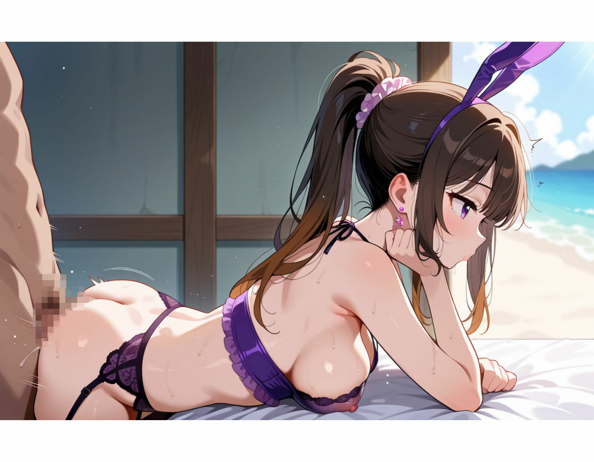 人妻性活  バニー編 - サンプル画像 1