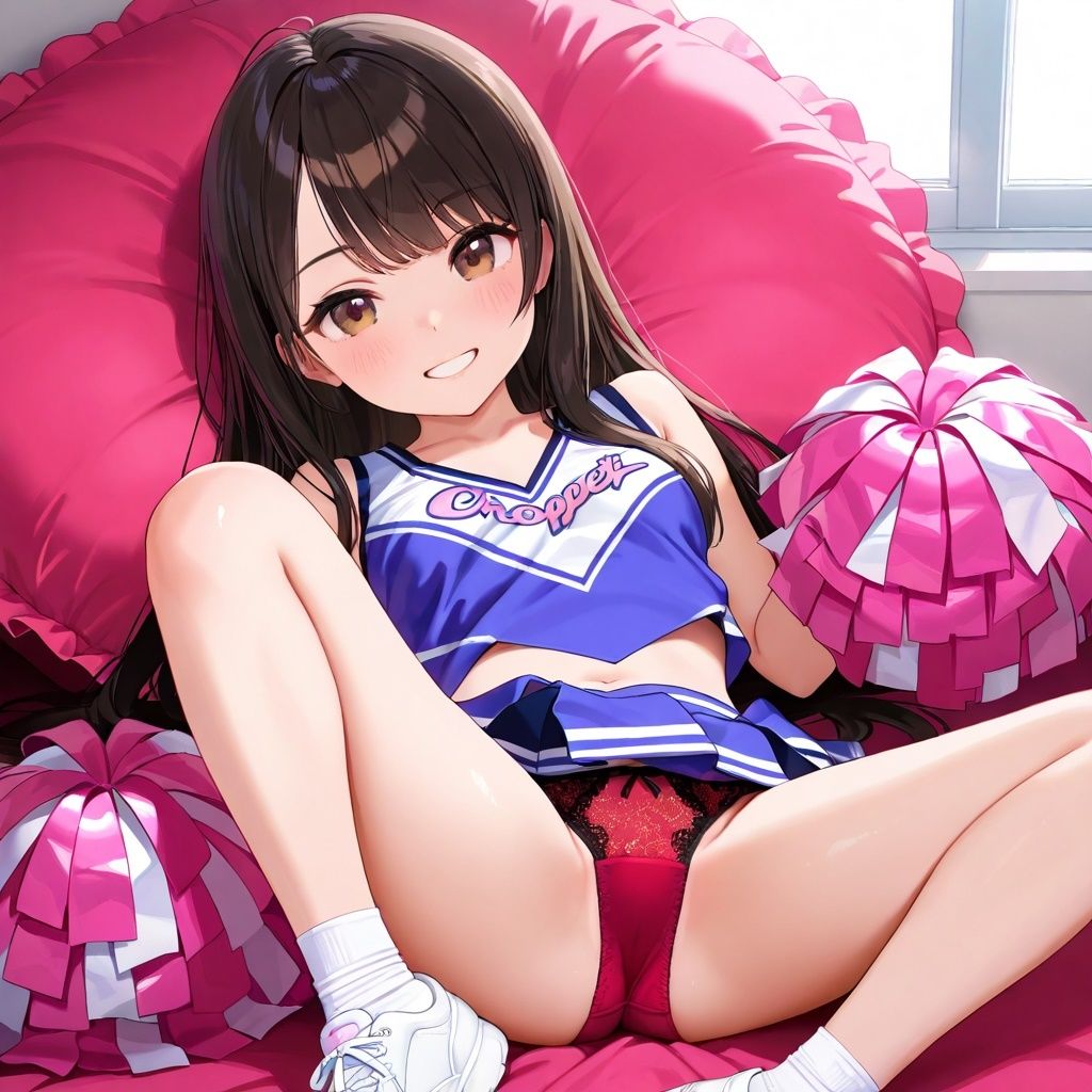 生パンチアガールのM字パンチラ - サンプル画像 6