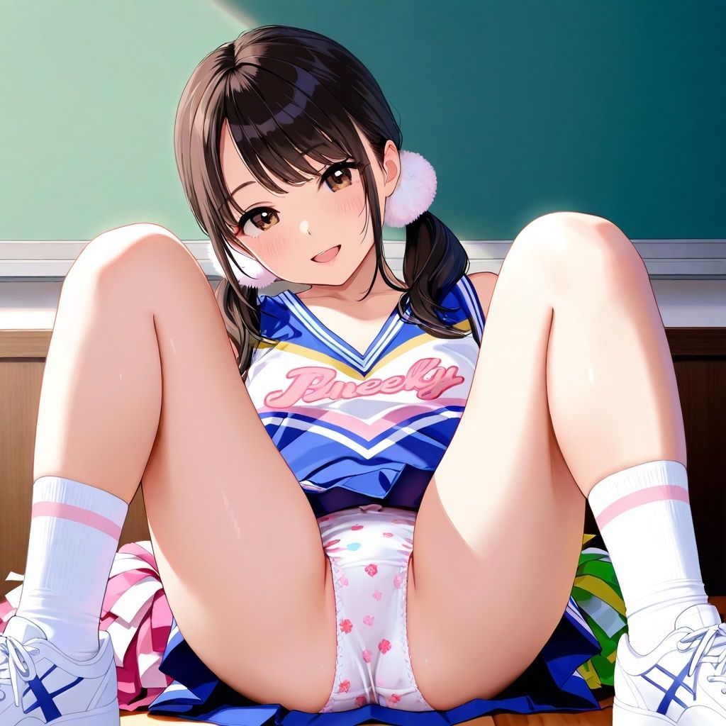 生パンチアガールのM字パンチラ - サンプル画像 7