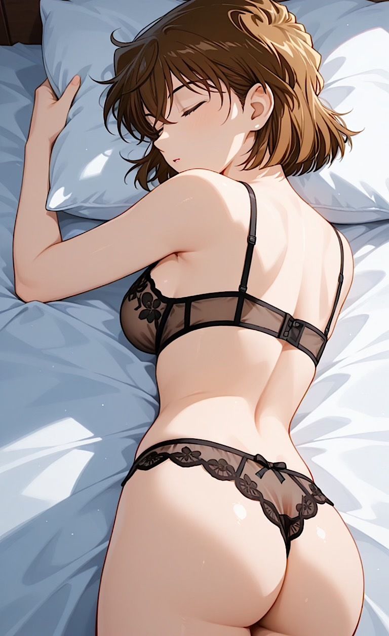 【コナ◯！灰原哀  盗撮  黒ランジェリー】「見たかったぜ・・シェリーのランジェリー・・」 - サンプル画像 6