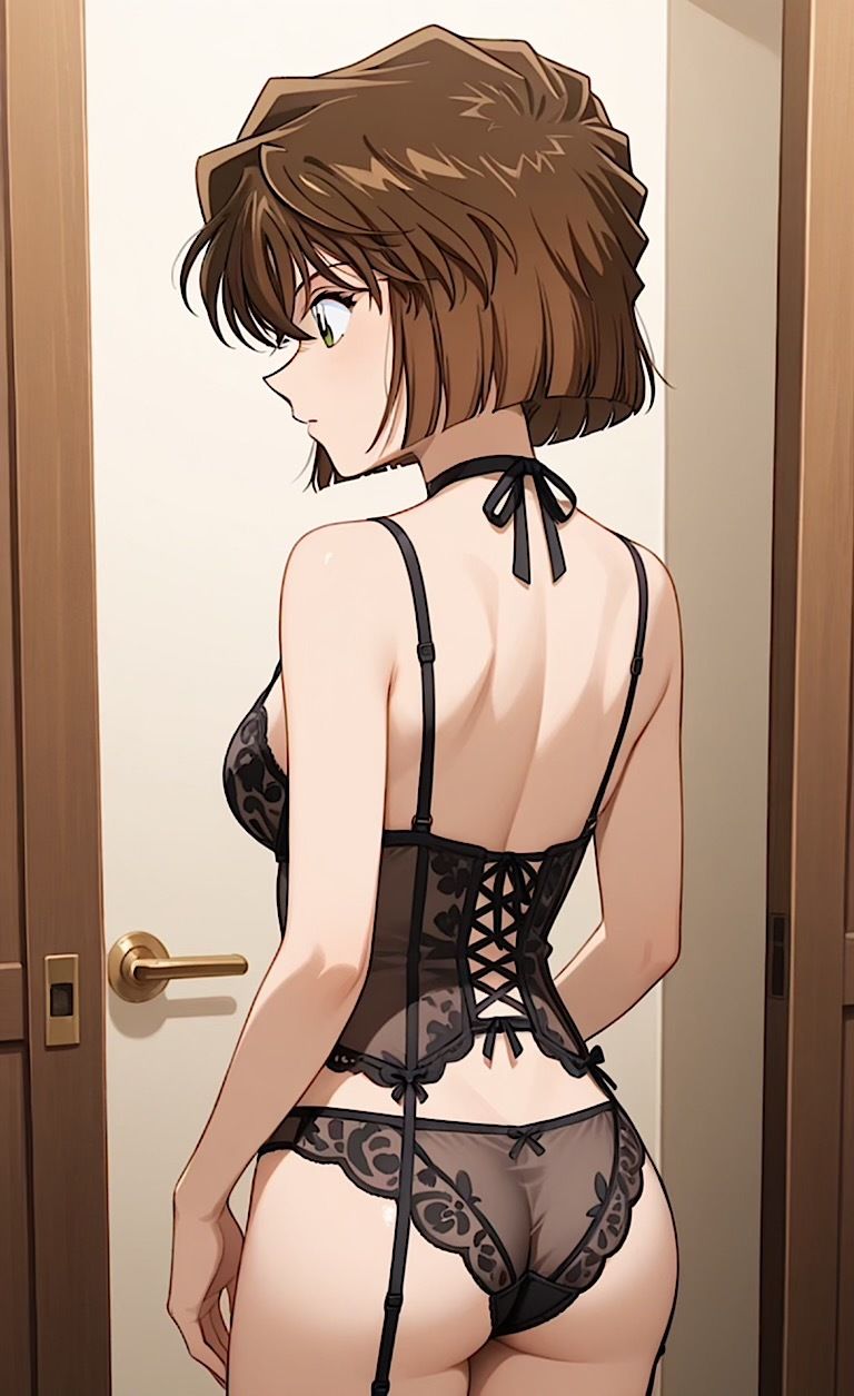 【コナ◯！灰原哀  盗撮  黒ランジェリー】「見たかったぜ・・シェリーのランジェリー・・」 - サンプル画像 7