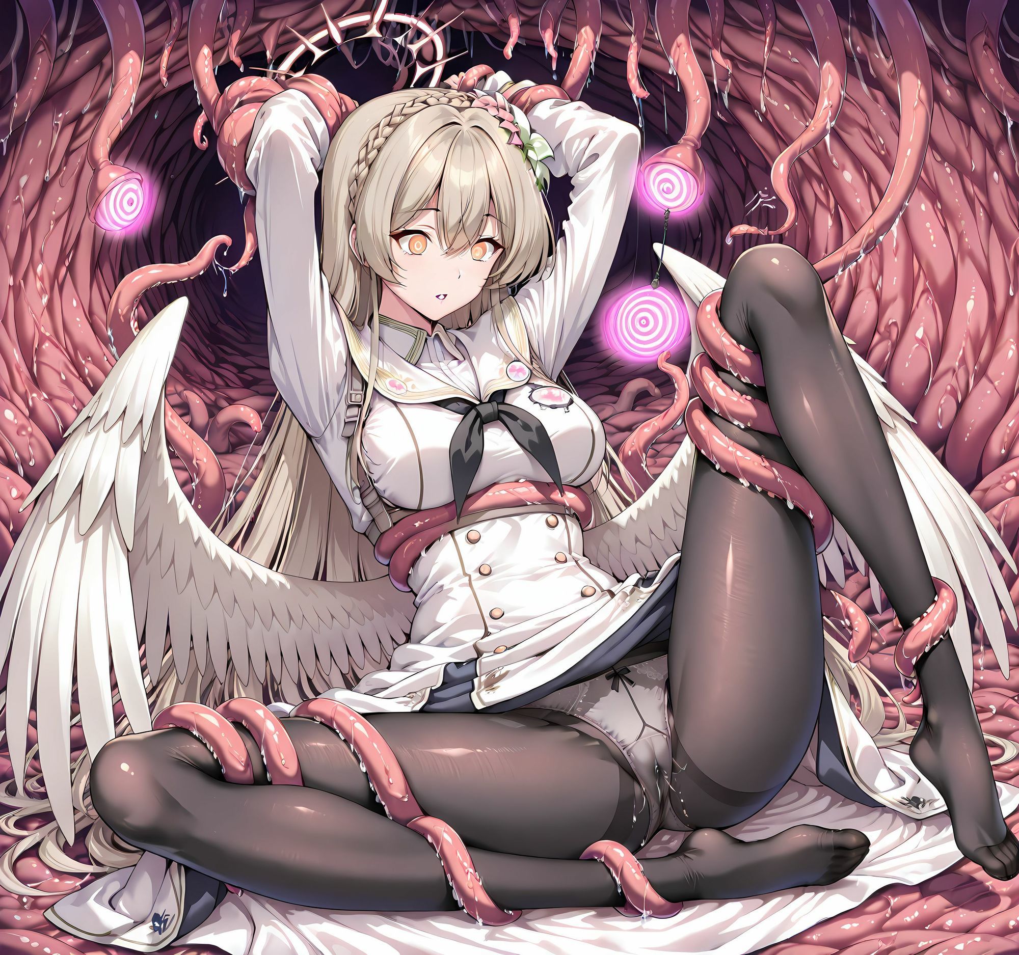 ナギサ洗脳丸呑み悪堕ち〜淫魔化搾精〜 - サンプル画像 4