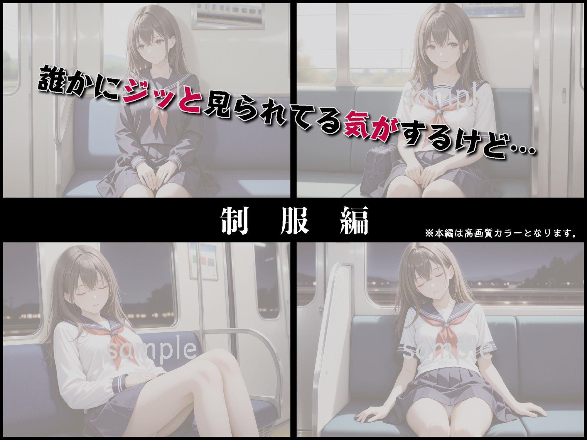 痴●列車〜ガクガク絶頂するまでイカされ続ける女子校生〜【豪華CG500枚収録】 - サンプル画像 3