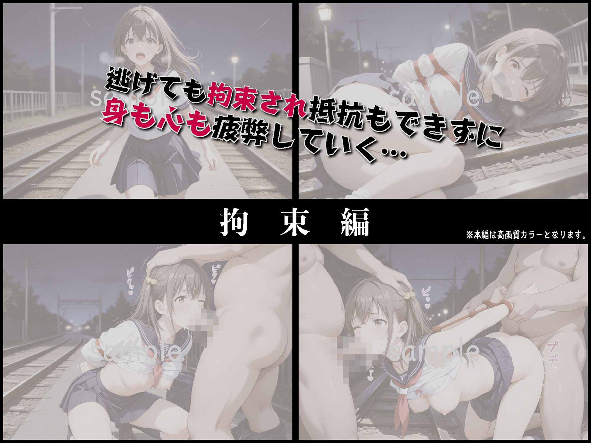 痴●列車〜ガクガク絶頂するまでイカされ続ける女子校生〜【豪華CG500枚収録】 - サンプル画像 6