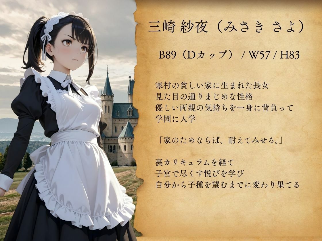 ［4K500P］孕ませご奉仕学園〜子宮でご奉仕させていただきます〜 三崎紗夜  教会子宮奉仕実地訓練 - サンプル画像 2