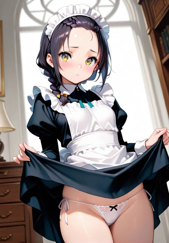 メイドのスカートめくり - サンプル画像 3