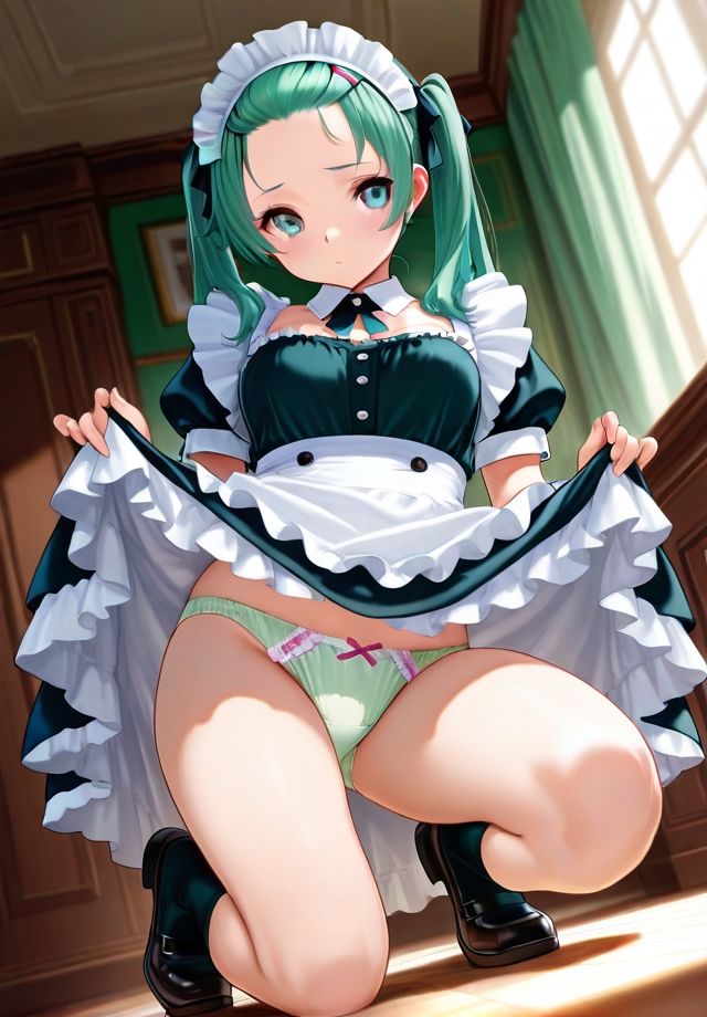 メイドのスカートめくり - サンプル画像 6