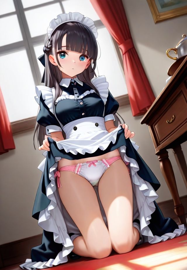 メイドのスカートめくり - サンプル画像 9