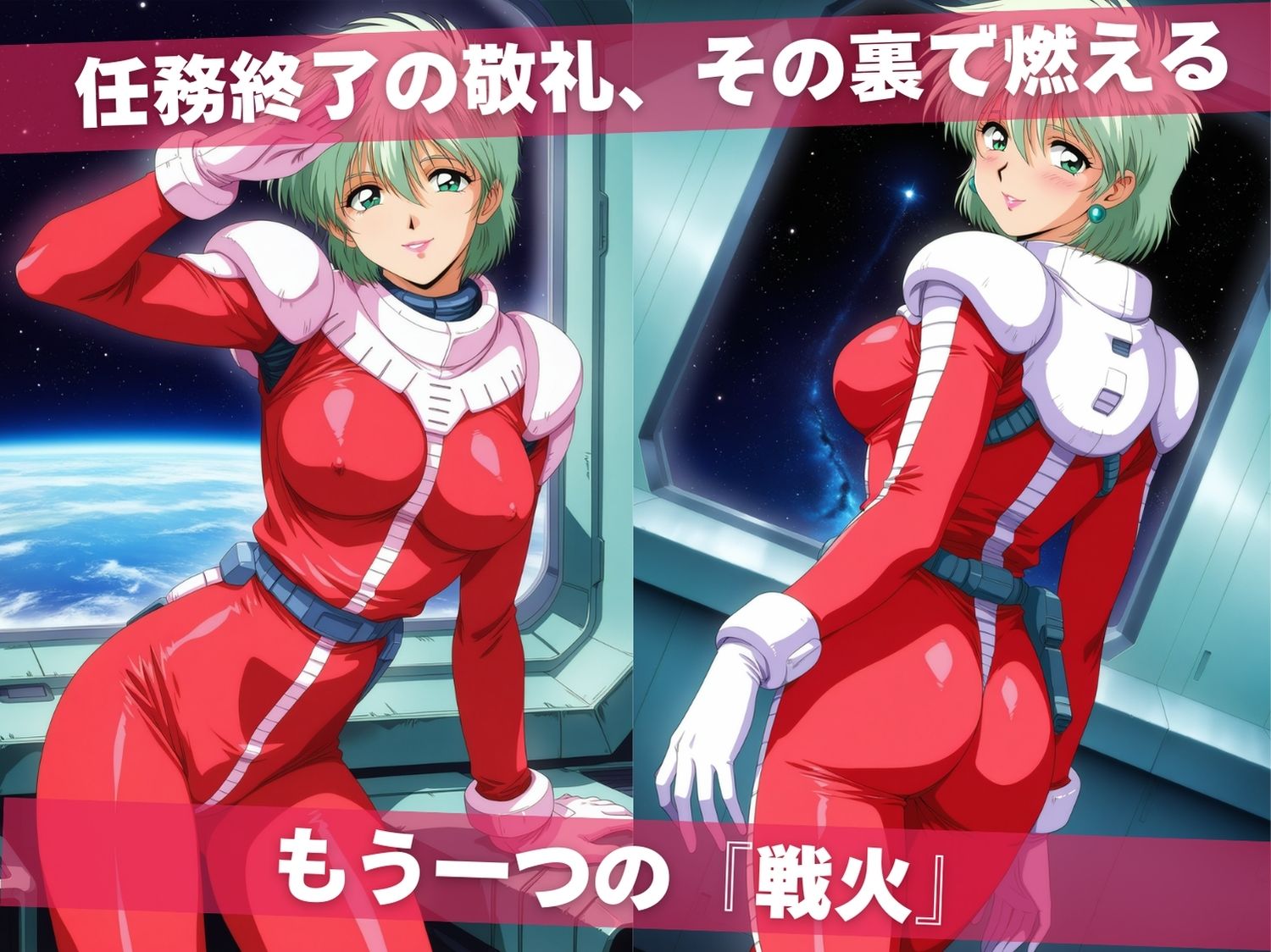 オナニー覗かれ寝取られて  機動戦士ガ●ダム 第08MS小隊 〜 宇宙編 〜 おじさんに暴かれた秘密 - サンプル画像 1