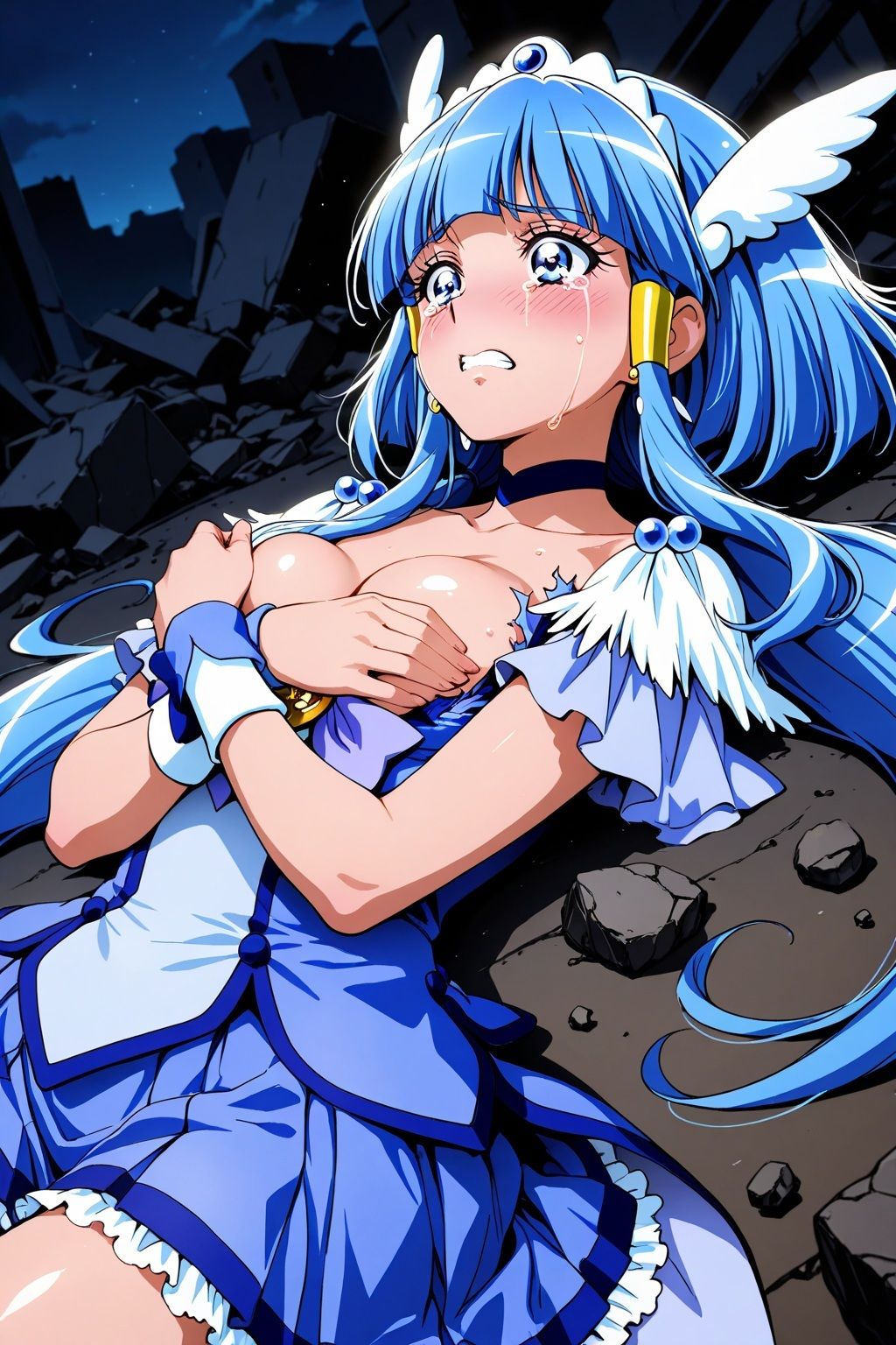 変身ヒロイン×辱 スマイルプ●キュア！  キュ●ビューティ敗北初セックス - サンプル画像 5