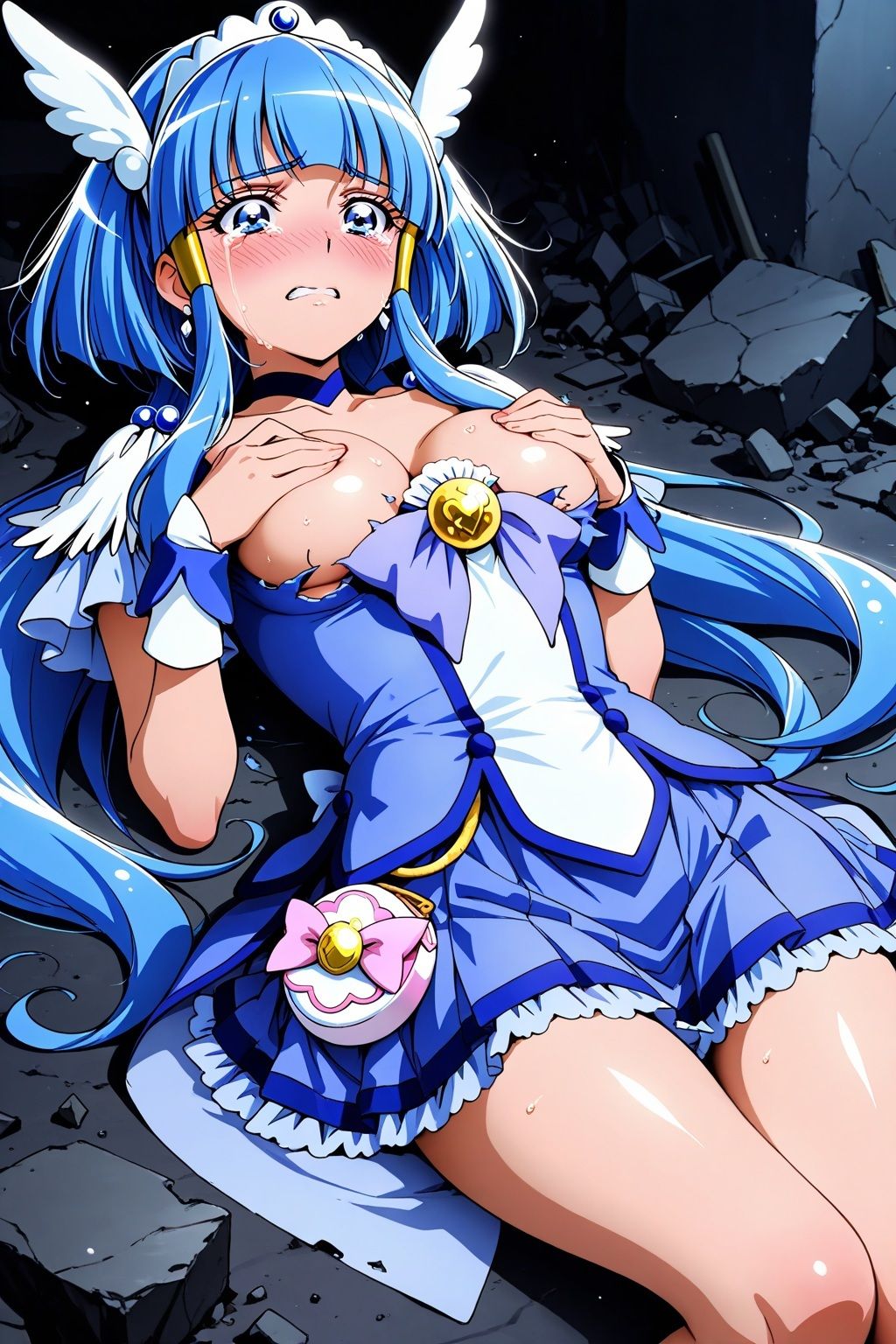 変身ヒロイン×辱 スマイルプ●キュア！  キュ●ビューティ敗北初セックス - サンプル画像 7