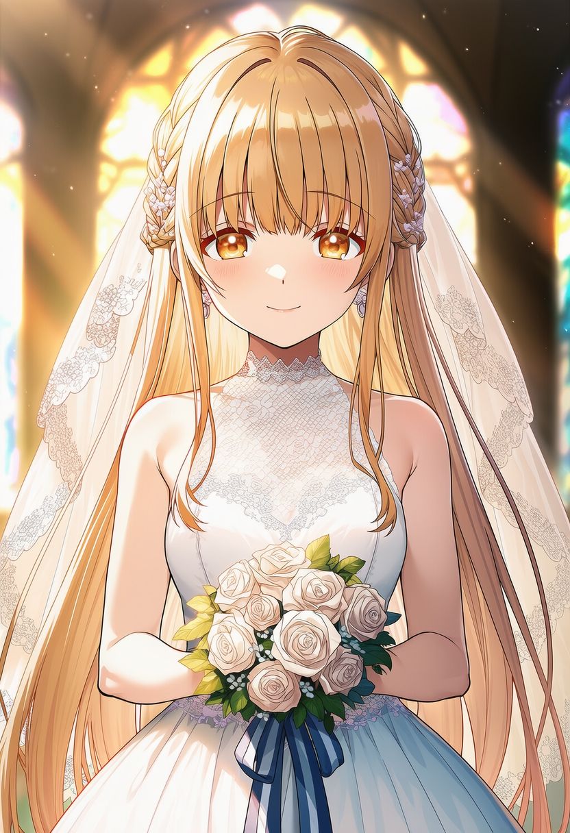 お隣の女の子ウェディングドレス - サンプル画像 1