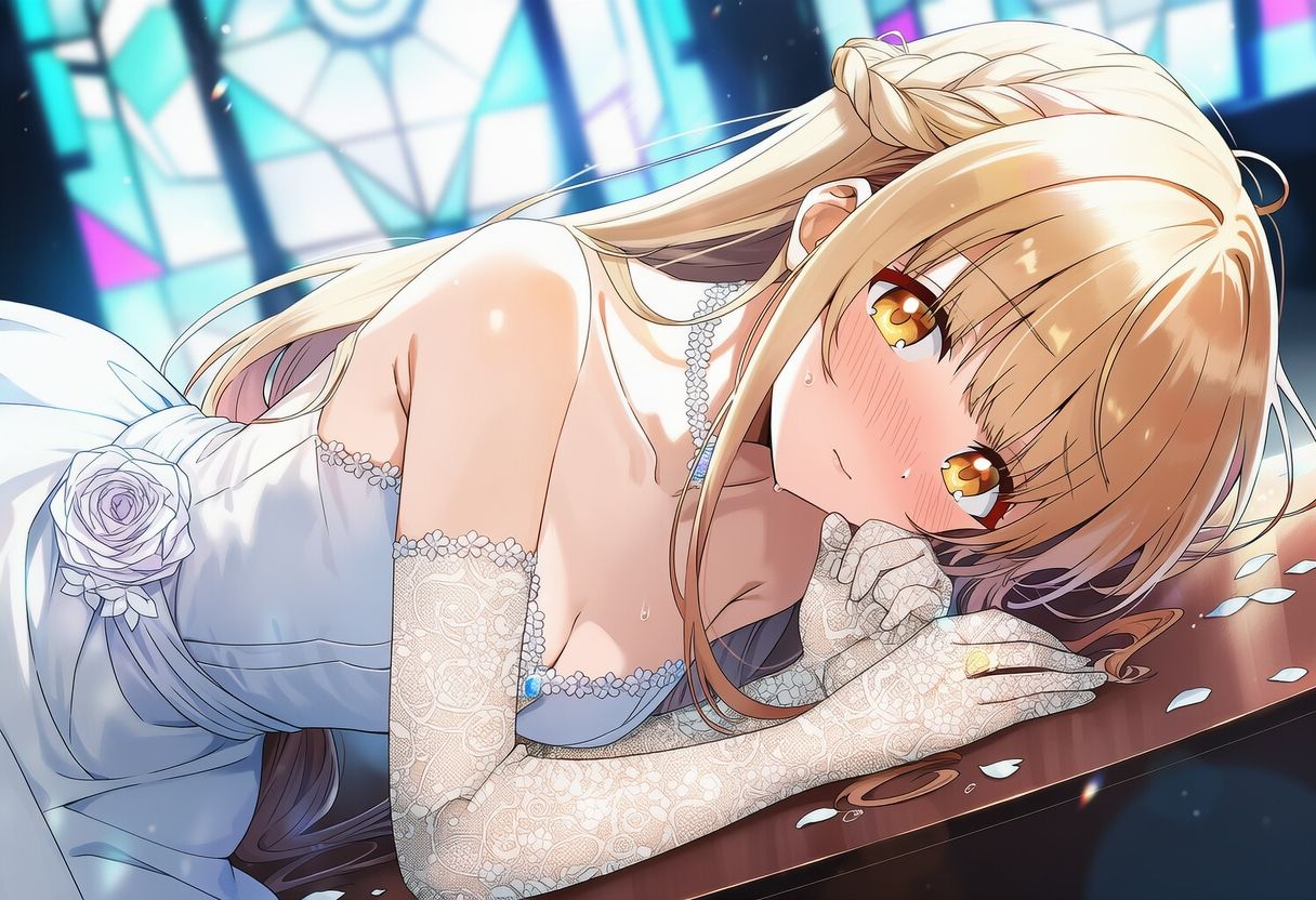 お隣の女の子ウェディングドレス - サンプル画像 2