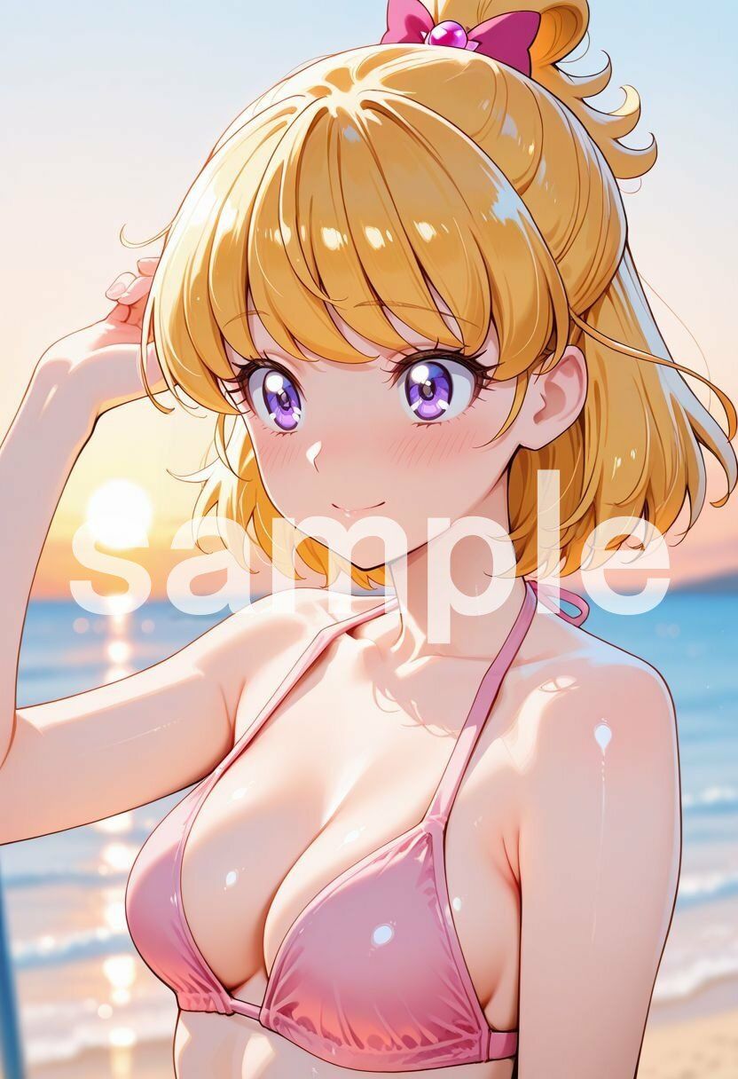 【R-18】大人になった魔法少女、海で愛されスパンキング 1 - サンプル画像 1