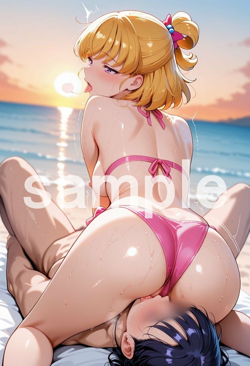 【R-18】大人になった魔法少女、海で愛されスパンキング 1 - サンプル画像 7