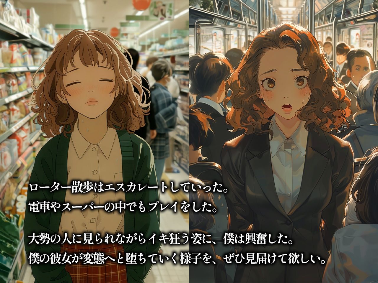 彼女がローター散歩で変態に堕ちるまで - サンプル画像 2