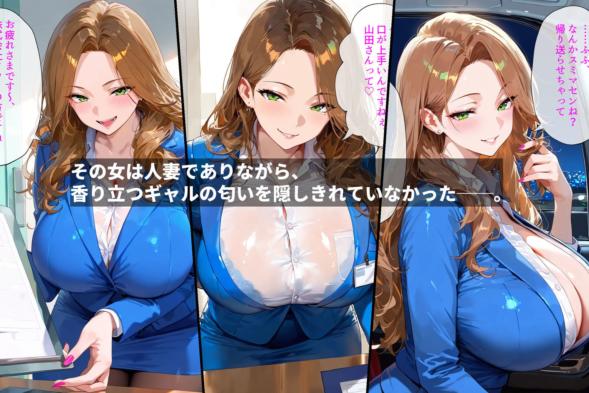 俺、人妻ギャルを寝取る。〜出張先で出会った女の顔が忘れられなくて〜 - サンプル画像 1