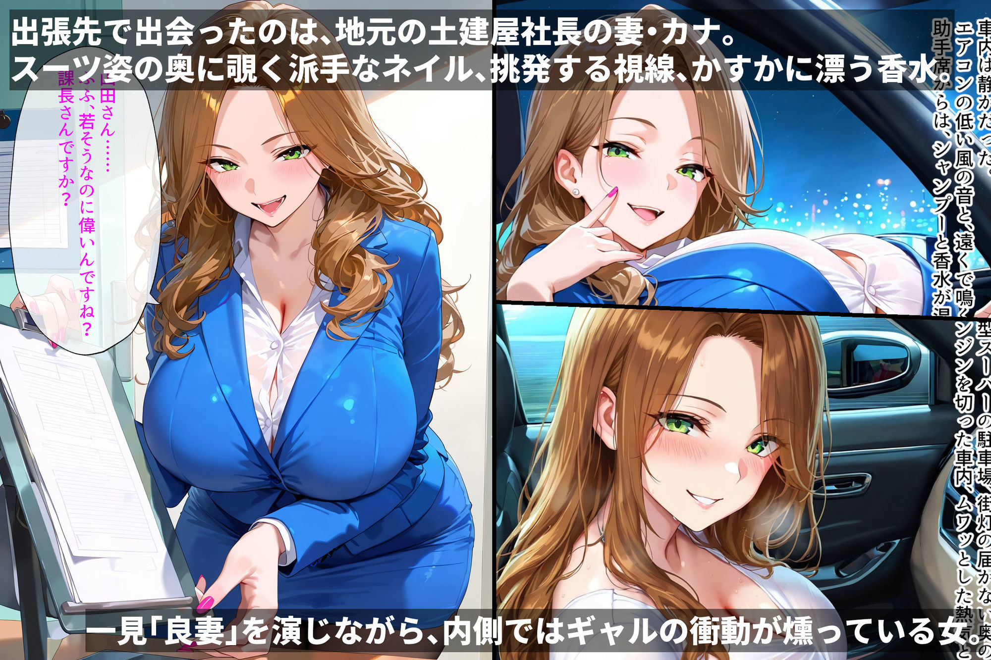 俺、人妻ギャルを寝取る。〜出張先で出会った女の顔が忘れられなくて〜 - サンプル画像 2