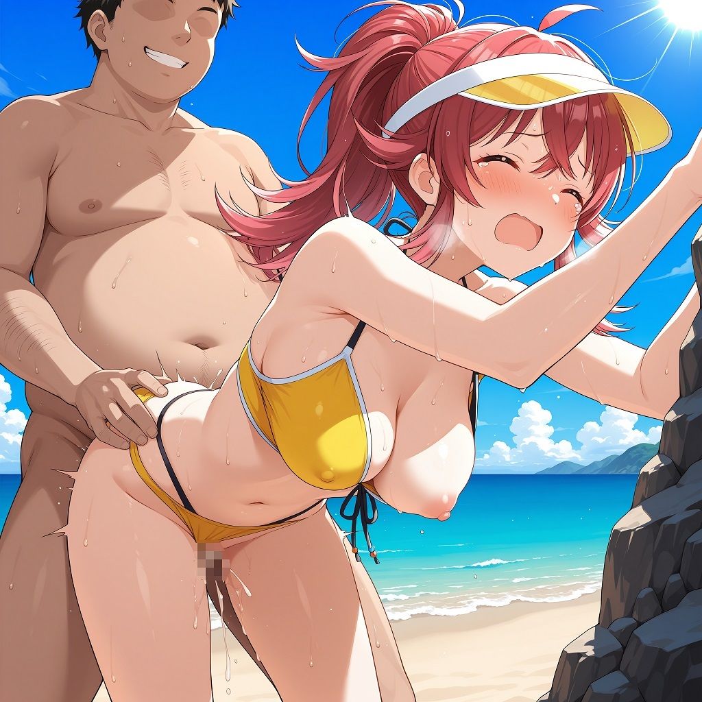 裏のお仕事がある海の家でバイトさせられることになったアイドル 小〇果穂編 - サンプル画像 4