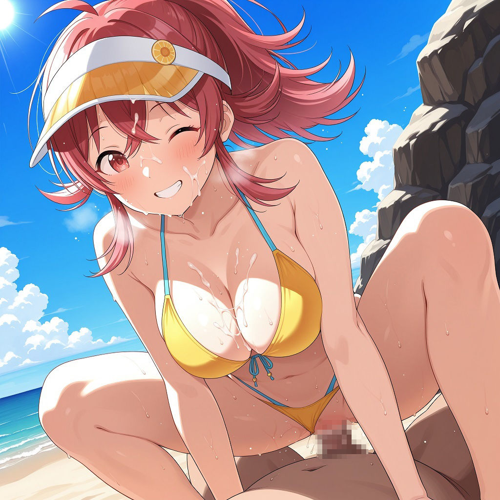 裏のお仕事がある海の家でバイトさせられることになったアイドル 小〇果穂編 - サンプル画像 8
