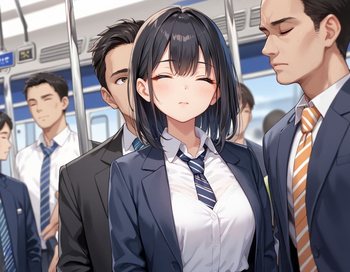 電車痴●にはまった女子校生 - サンプル画像 2