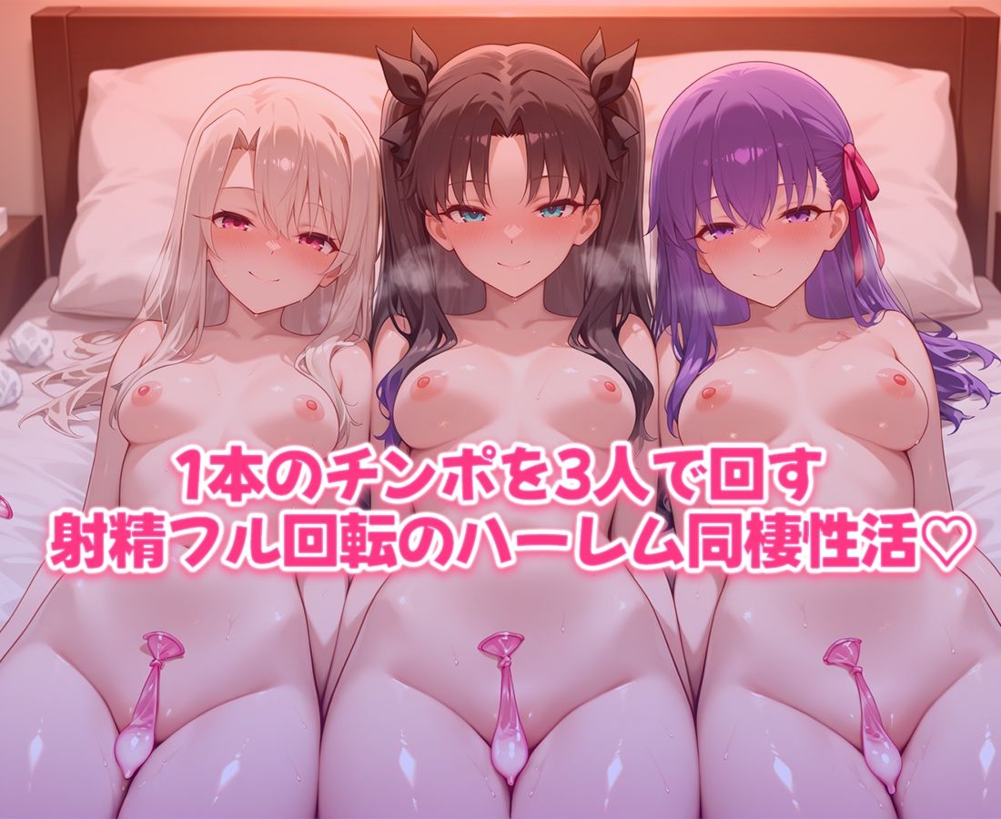 おちんぽシェアハウス〜1本のちんぽをみんなでシェアするハーレム生活  FATE編 - サンプル画像 6