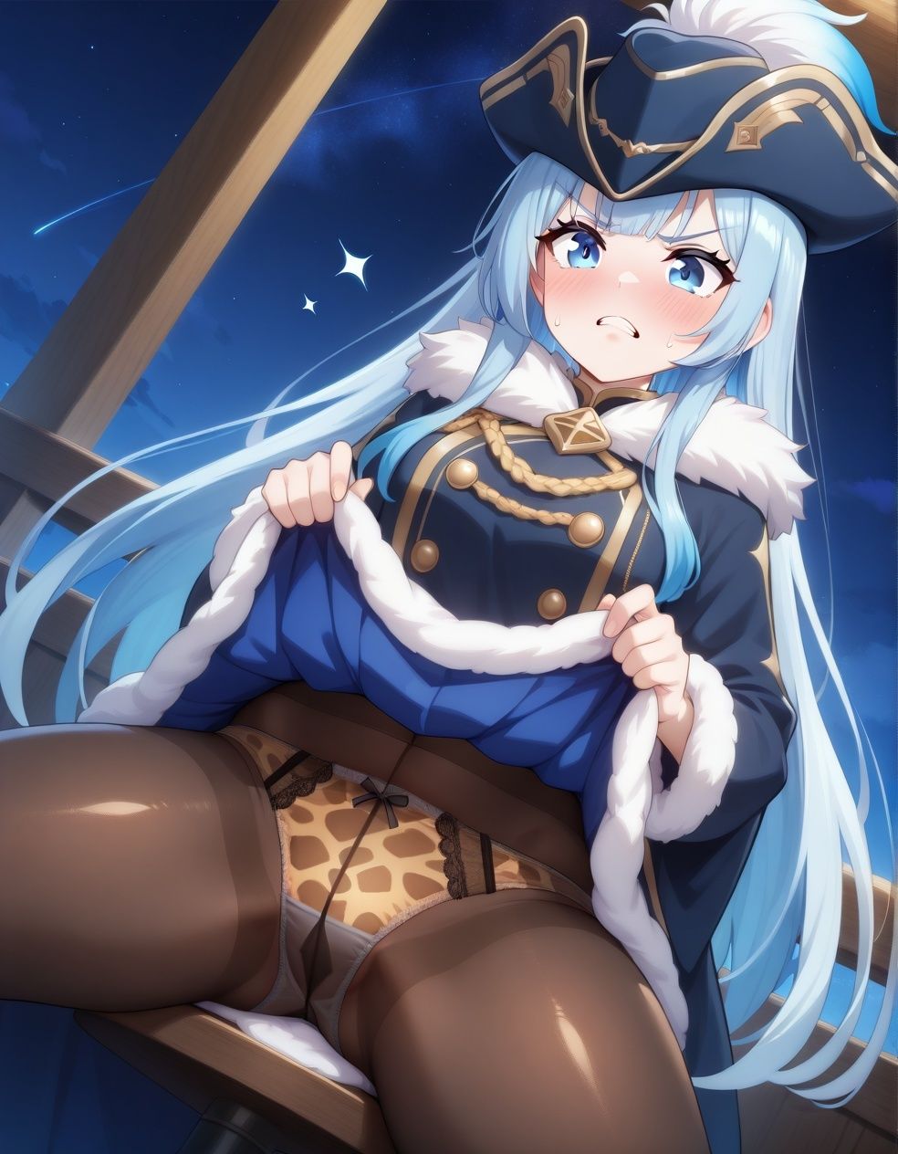 嫌な顔でパンツ見せてくる海賊 - サンプル画像 10