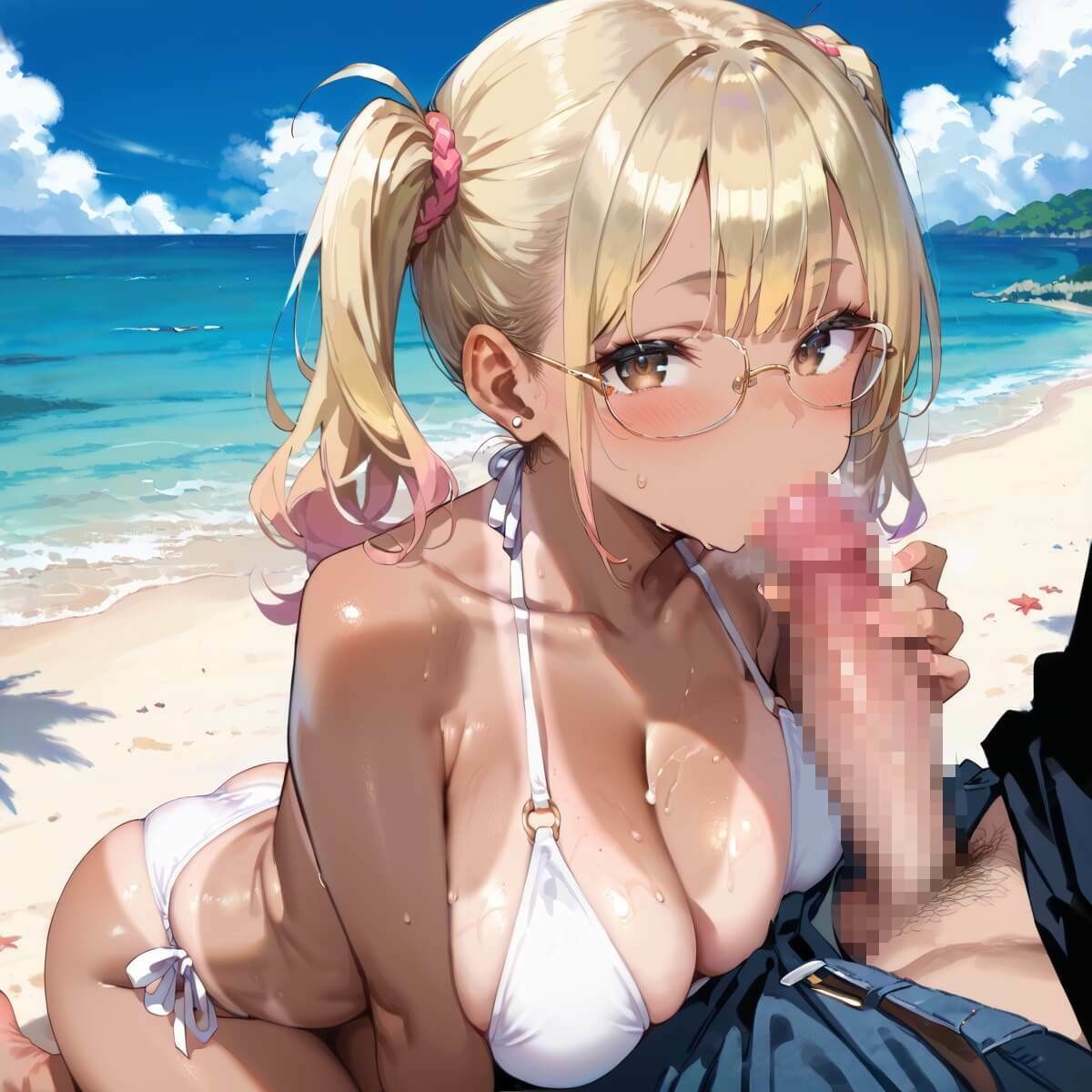 海でビキニギャルをナンパしてエッチ4・210枚 - サンプル画像 3