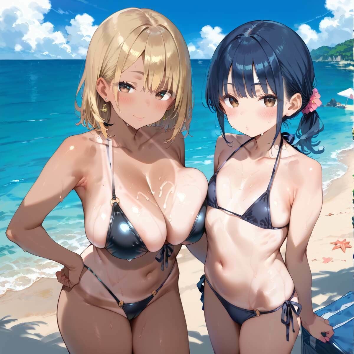 海でビキニギャルをナンパしてエッチ5・210枚 - サンプル画像 5
