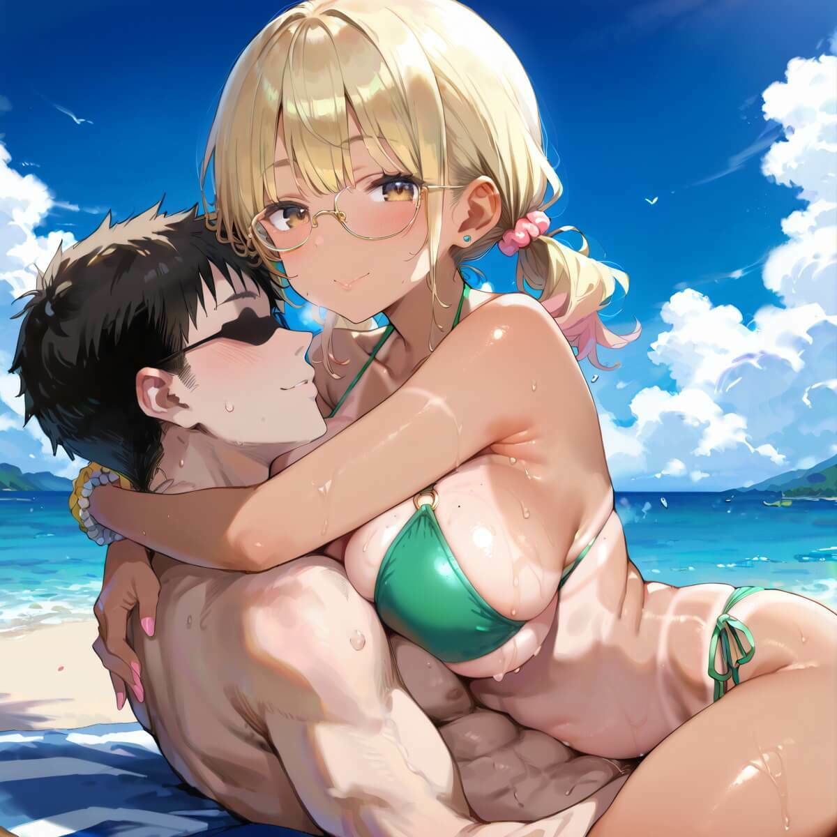 海でビキニギャルをナンパしてエッチ7・210枚 - サンプル画像 9