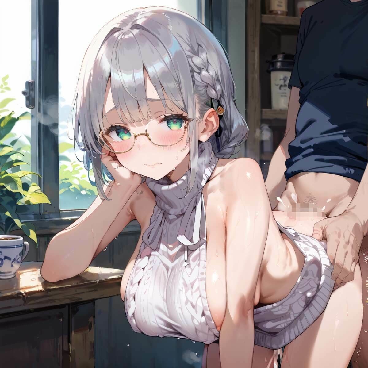 行きつけカフェのどエロいお姉さん・190枚 - サンプル画像 5