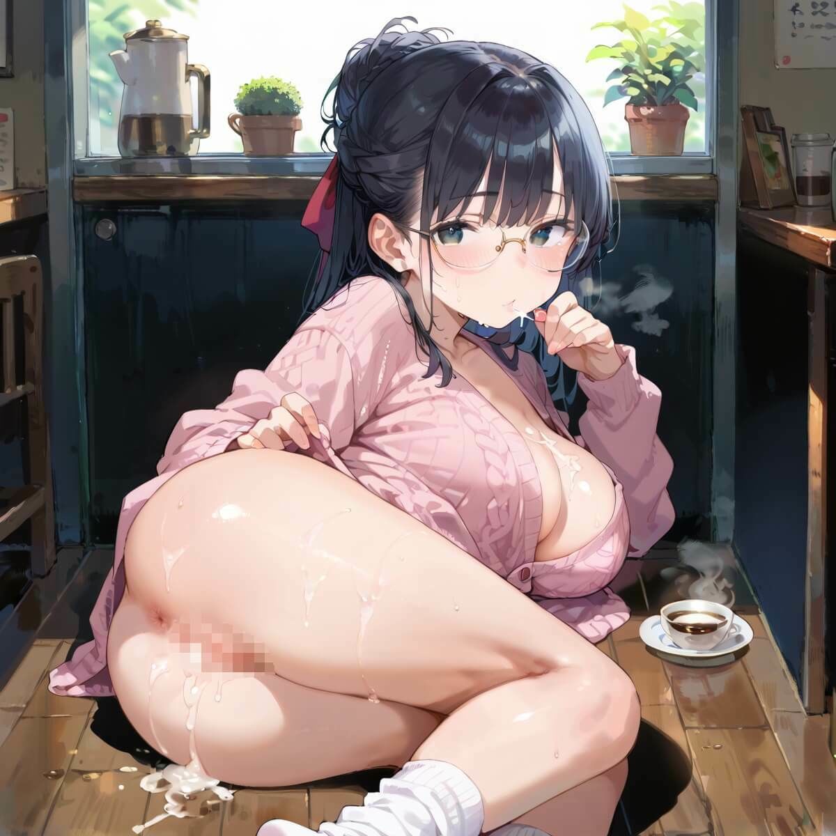 行きつけカフェのどエロいお姉さん4・190枚 - サンプル画像 2