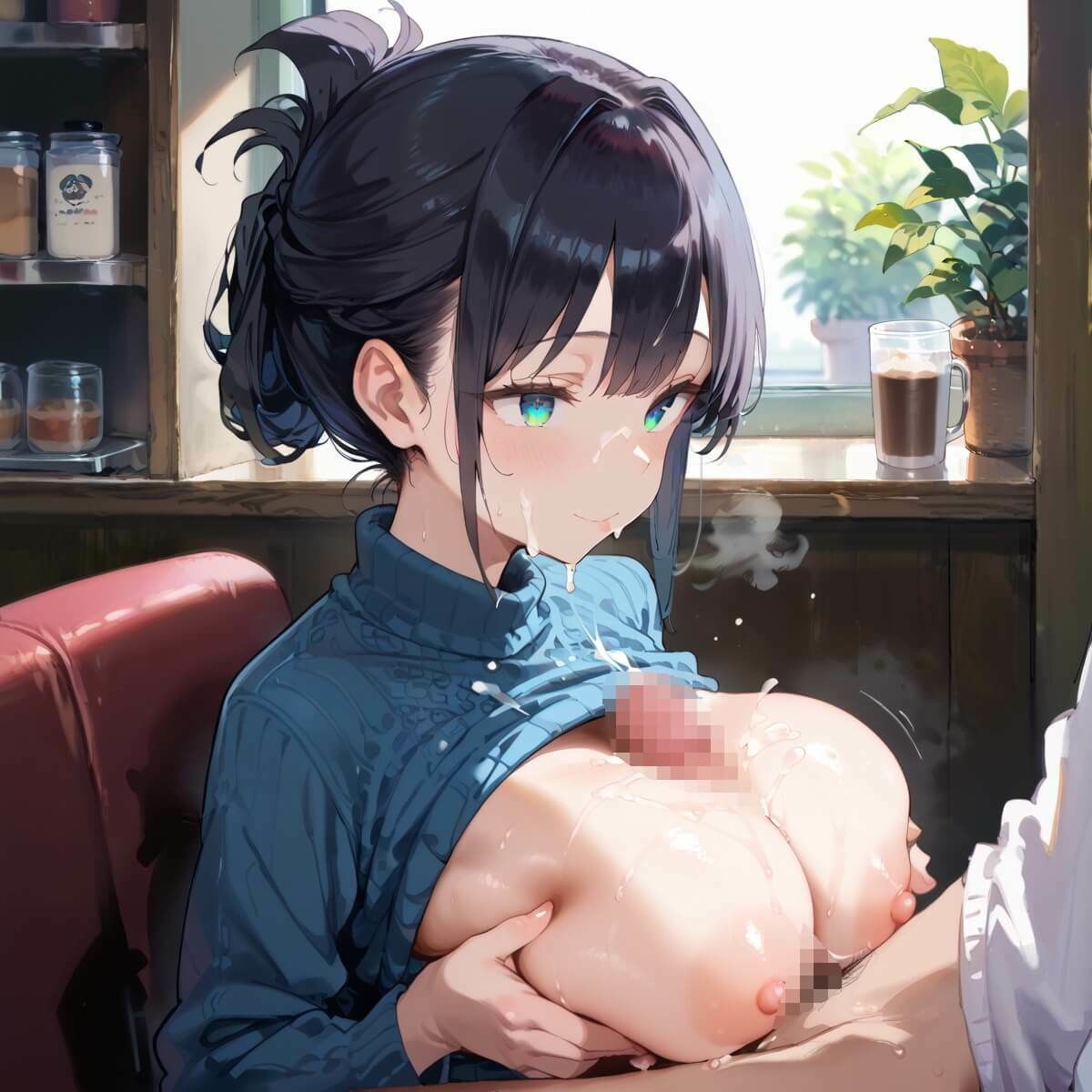 行きつけカフェのどエロいお姉さん4・190枚 - サンプル画像 4