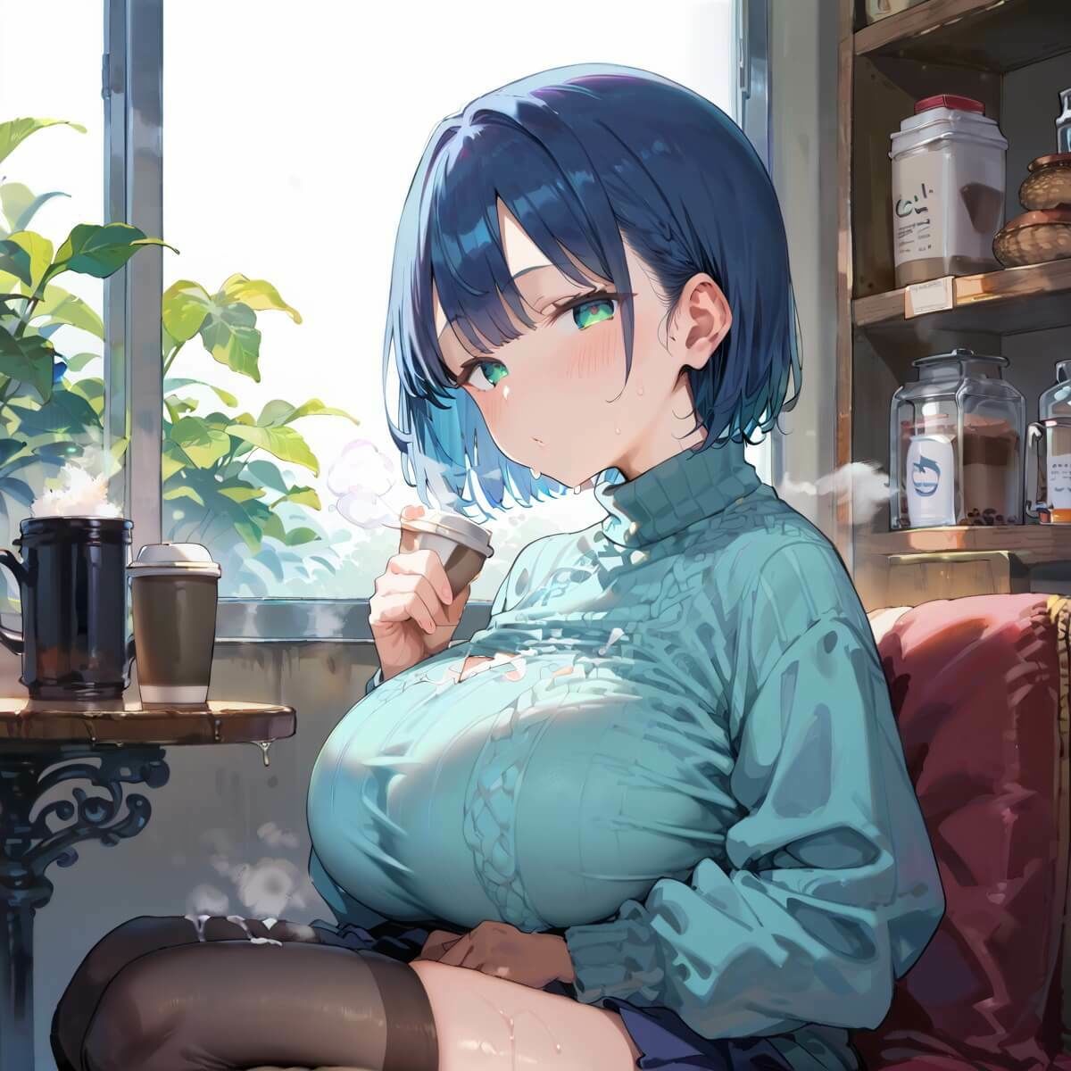 行きつけカフェのどエロいお姉さん4・190枚 - サンプル画像 10