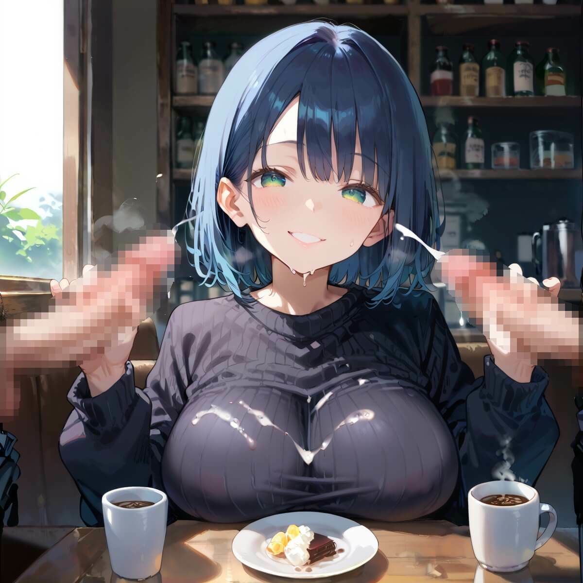 行きつけカフェのどエロいお姉さん5・190枚 - サンプル画像 1